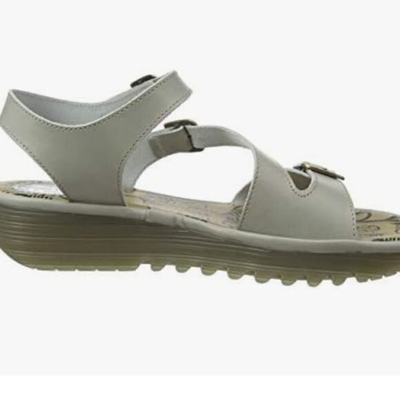 Fly London Women's ELIT141FLY Open Toe Sandals Grey/Taupe 8 8.5 39 - Picture 2 of 14